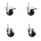 Service Caster 3 Inch 316SS Soft Rubber Swivel 1/2 Inch Threaded Stem Caster Lock Brake SCC, 2PK SCC-SS316TSTTL20S314-SRS-121315-2-S2 - alternate 1